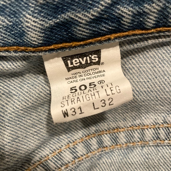 Vintage Levi’s 505 31x32 mens regular fit jeans 80s 90s - Picture 2 of 8